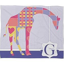 Deny Designs Jennifer Hill, Miss Giraffe, Fleece