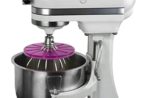 Whisk Wiper® PRO compatible with KitchenAid Bowl-Lift Stand Mixers - Mix Without The Mess - The Ultimate Stand Mixer Accessory - Only Compatible With 6-Wire Whisks (Color: Violet)