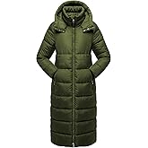 NUTEXROL Womens Winter Maxi Long Parka Coats Puffer Down Quilted Jacket with Hood
