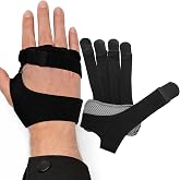 Kivan Base DrFinger Finger Ulnar Deviation Splint Brace, Finger Joint Deviation Orthopedic Corrector With Metal Bracket-Black-(Right-M)