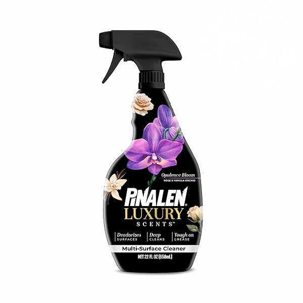 PINALEN LUXURY SCENT MULTIPURPOSE CLEANING SPRAY – OPULENCE BLOOM – 22 FL OZ – ALL PURPOSE CLEANER FOR KITCHEN, BATHROOM & SURFACES