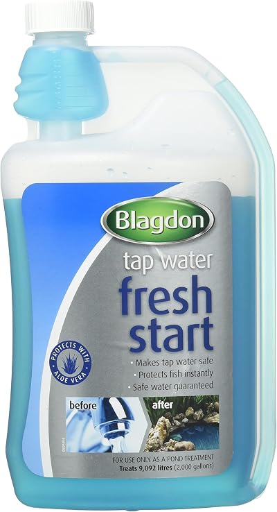 Blagdon Pond Fresh Start 1L Removes Chlorine Safe for Pond Fish 9,092L