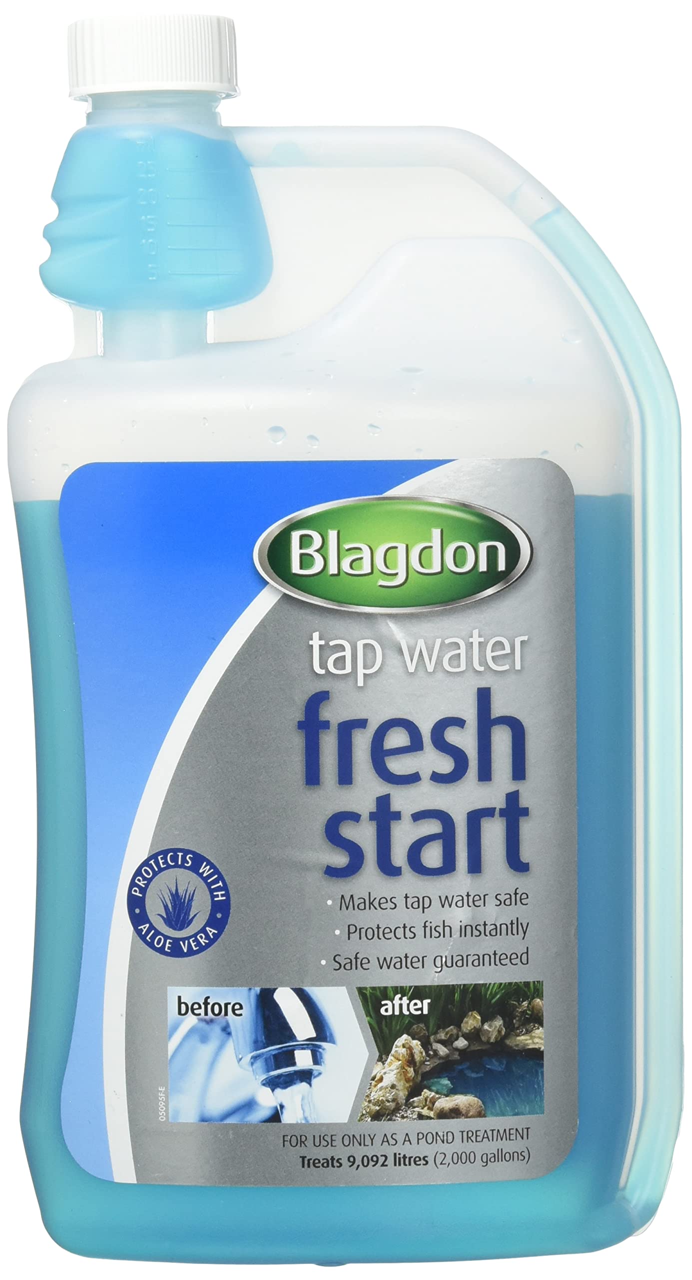 Blagdon Pond Fresh Start, Removes Chlorine, Makes Tap Water Safe for Pond Fish, 1L, Treats 9,092 Litres of Water