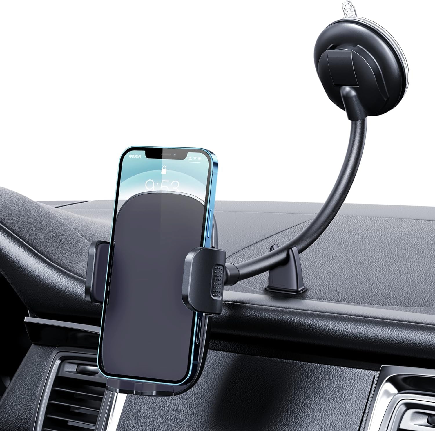 Qifutan Car Phone Holder Mount for Windshield, Dashboard, and Air Vent