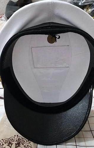 Qualitycreator US Navy Commander Admiral Rank White Hat Cap in