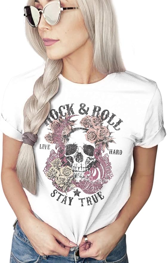 Rock and Roll Vintage TShirt Rock Concert Band Retro Tee