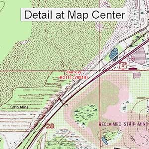 Amazon.com : USGS Topographic Quadrangle Map - Bartow, Florida (Folded ...