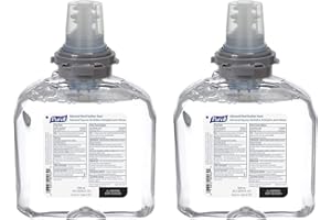 Purell Advanced Hand Sanitizer Foam, Clean Scent, 1200 mL Hand Sanitizer Foam Refill for Purell TFX Touch-Free Dispenser (Pack of 2) - 5392-02