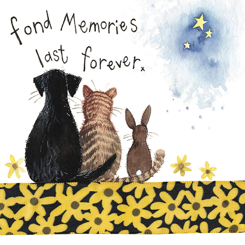 ALEX CLARK Pet Sympathy Memories Foil Card
