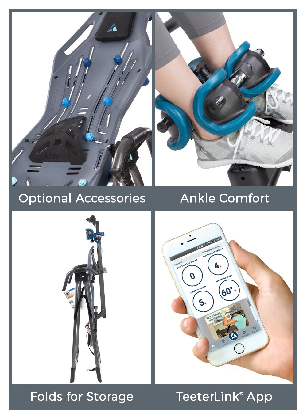 FDA注册 金盒特价 Teeter FitSpine X1 家用可折叠倒立机 倒吊机 6.9折9.99 海淘转运到手约￥3781