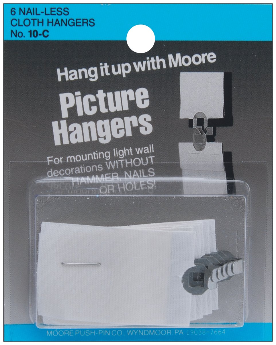 Picture Hangers 6/PkgNailLess Cloth Tools & Home Improvement Hardware