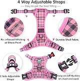 PoyPet No Pull Dog Harness Release on Neck Reflective Adjustable Pink L view 5