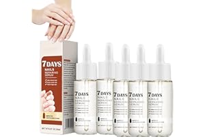 VCNTK 7 Days Nail Growth and Strengthening Serum,Nail Growth and Strength Serum,20ml Nail Growth & Strengthening Oil Serum,Stronger Nails in 1 Week Nail Strengthening Treatment(5PCS)