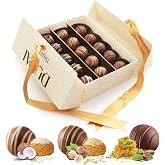 Holiday Chocolate Truffles Assortment Flavors Dubai Chocolate Pistachio, Hazelnut, Coconut. 15 count Ideal Chocolate Gift for Friends, Family and Loved Ones, Perfect Chocolate Truffles for Sharing