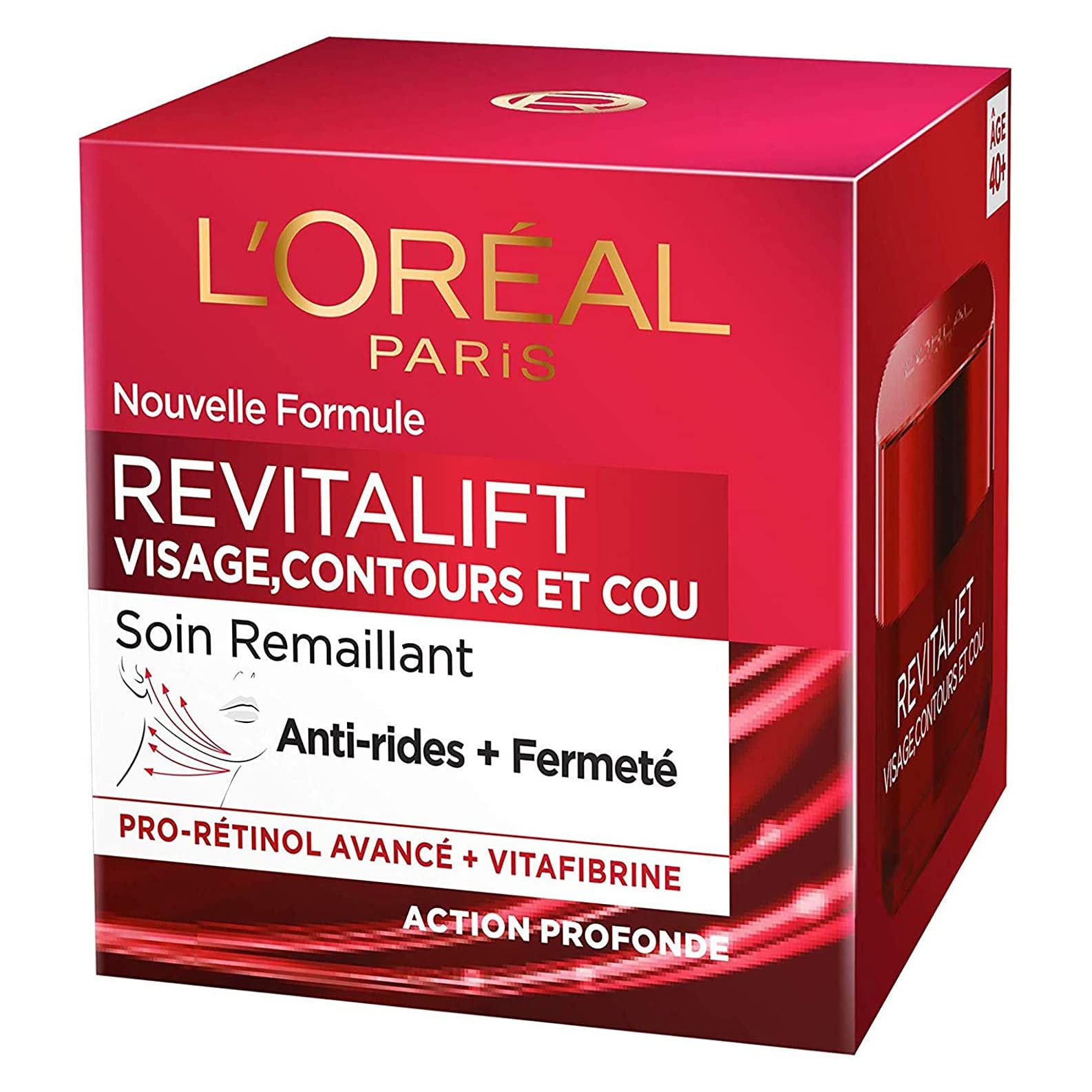 L'OREAL - Crème visage - Revitalift Visage,Contours et Cou - Anti rides fermeté - 50ml