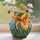 U WONDERFUL Starry Night Plant Pot - 6.8inch Unique Flower Pot | Decorative Planters for Indoor Plants with Drainage Hole, Fun Mexican Planter