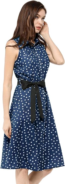 polka dot dress sleeveless
