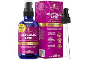 Glycolic Acid Serum for Face 15% Strength - Extra Large Size (2Oz) - Advanced Formula for Enhancing Skin Radiance, Texture Improvement, Addressing Uneven Tone & Fine Lines by InstaSkincare