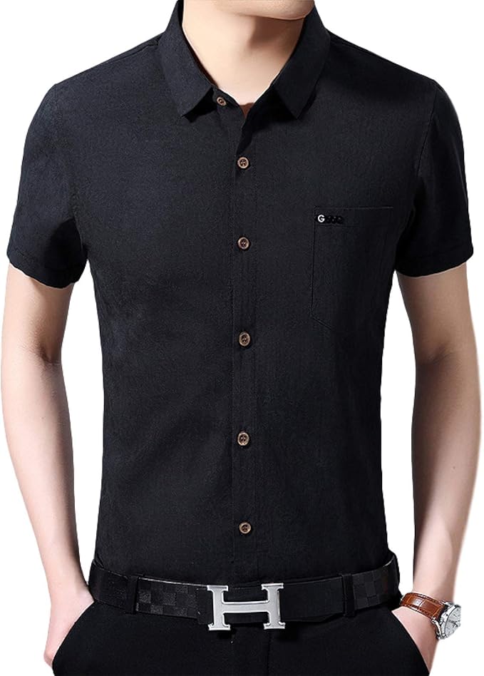 Men's Summer TShirt Plain Coloured Slim Fit Classic Basic Casual Short