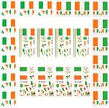 AhfuLife Ireland Flag Tattoos 24 Sheets Temporary Transfers St Patrick's Day view 1