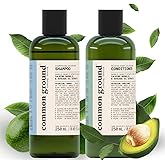 Common Ground Natural Shampoo and Conditioner Set; Paraben and Cruelty Free, Organic, Vegan, Plant-Based Formula, Botanical Scent and Avocado Oil Extract, for Men and Women (2 x 8.4 fl oz)