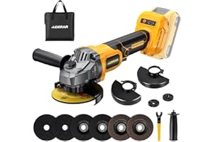 Aiderar 4-1/2" Cordless Angle Grinder Tool, Brushless Cordless Grinder For Dewalt 20v Max (Tool Only), With Quick-release Guard, 3-speed Control
