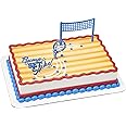 DecoPac Volleyball Cake Decorating Kit | Bump, Set, Spike | Cake and Cupcake Toppers for Birthdays and Parties, 3 Piece Set