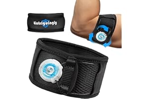 Lintriguingly Tennis Elbow Brace for Men & Women – Adjustable Elbow Strap for Tendonitis, Tennis & Golfer’s Elbow Support wit