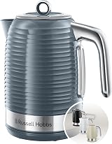 Russell Hobbs Inspire Electric 1.7L Cordless Kettle Grey 3KW Fast Boil