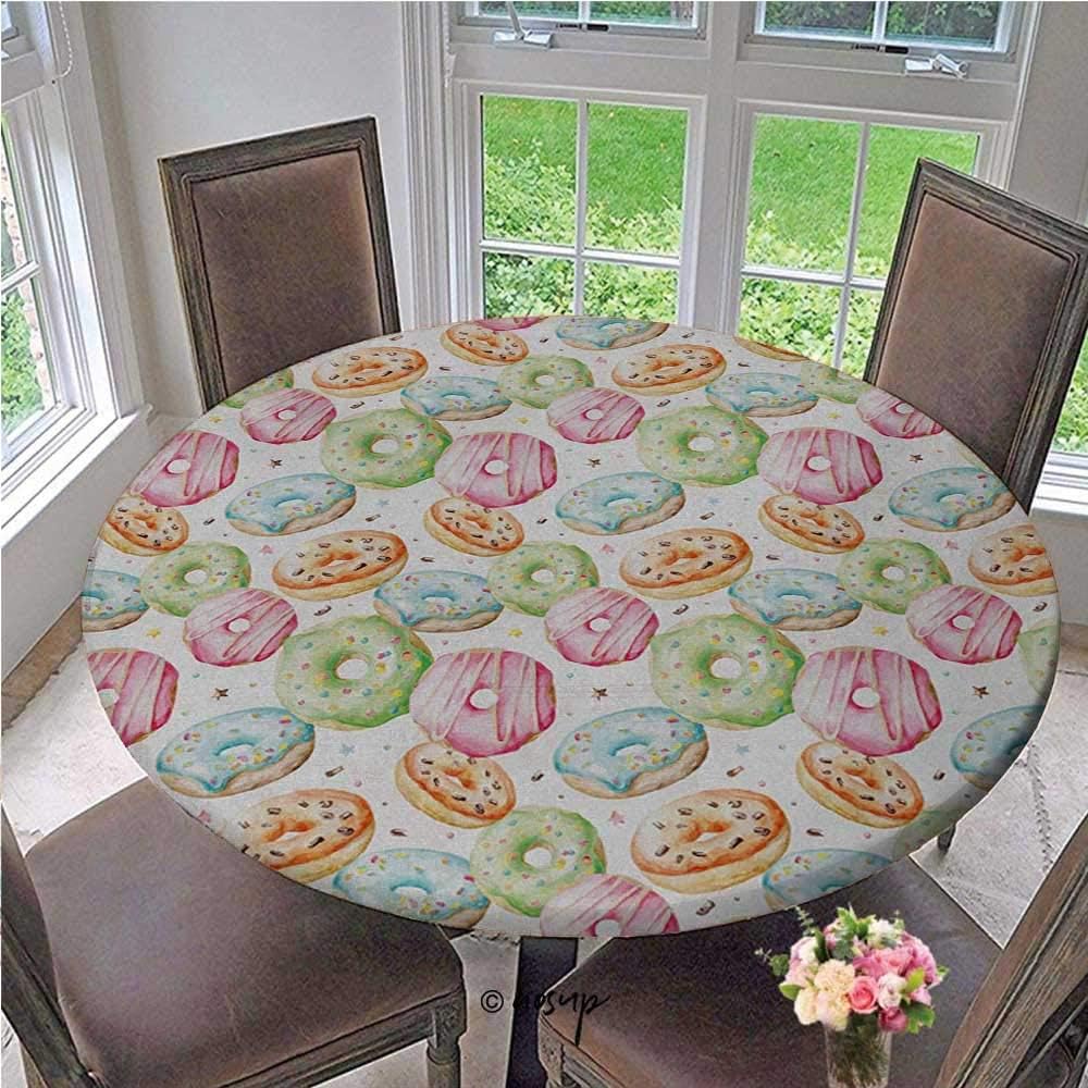 Elasticized Table Cover Delicious Watercolor Pattern with