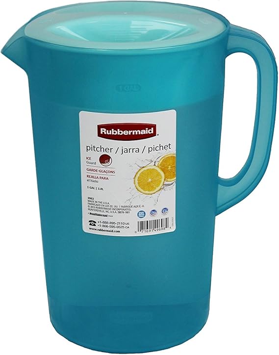 Rubbermaid Limited Edition Dishwasher Safe Pitcher, 1 Gallon, Blue Buy