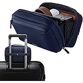 EPICKA Electronics Organizer Travel Case - Cable Organizer Bag for Travel Accessories, Tech Pouch for Cords, Charger, Adapter, Cables, Power Bank, Waterproof Storage Bag with Luggage Strap, Navy