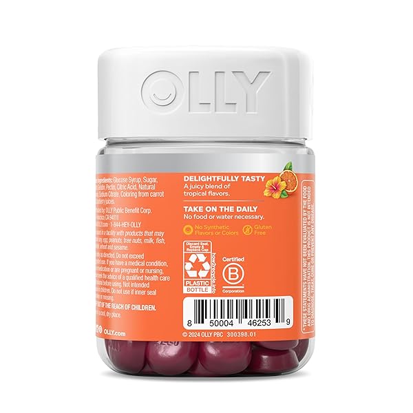 OLLY HEAVENLY HAIR GUMMY, SUPPORTS HEALTHY HAIR, KERATIN, BIOTIN, AMLA, CHEWABLE SUPPLEMENT, 30 DAY SUPPLY – 60 COUNT
