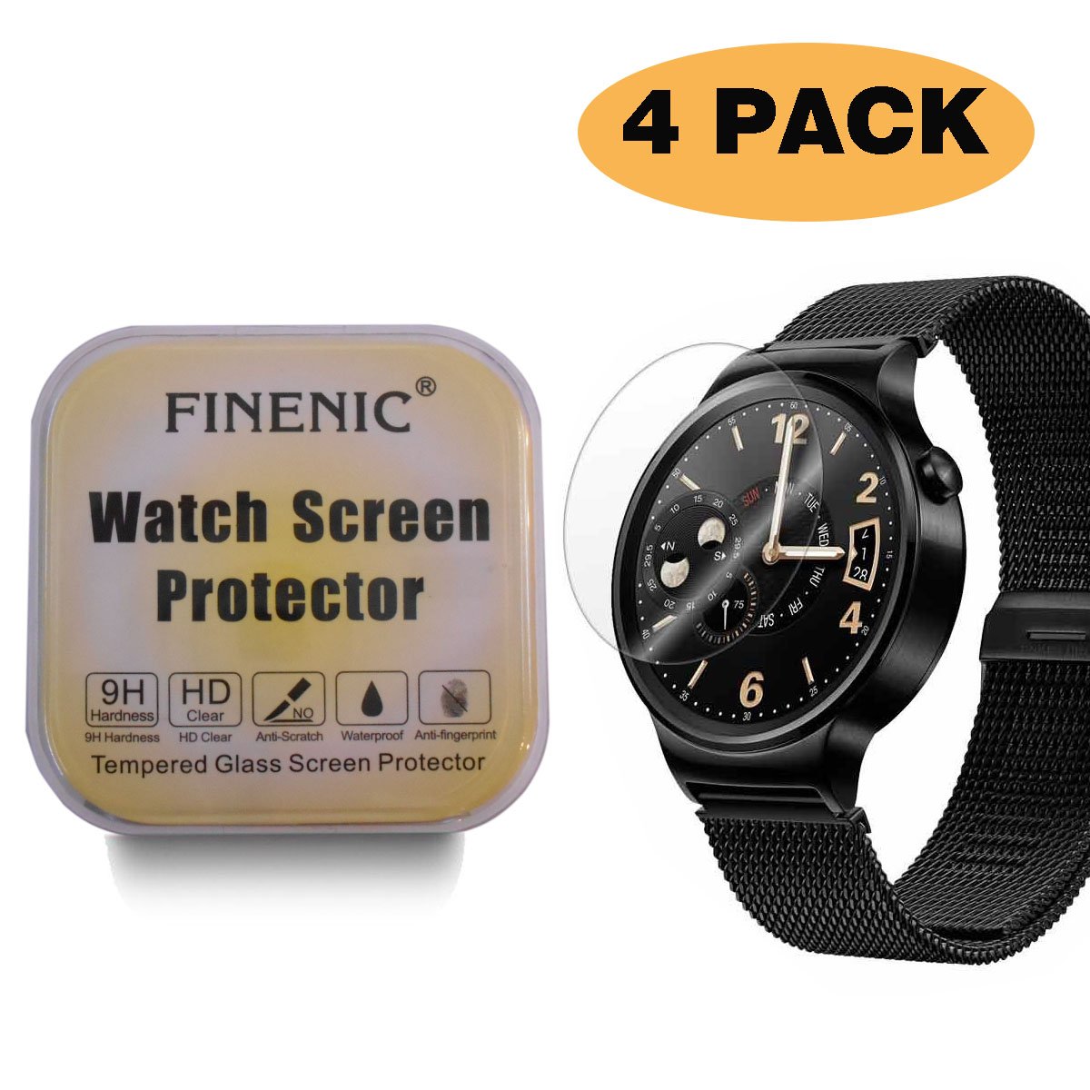 Amazon.com: FINENIC [4 Pack] Screen Protector for Huawei ...
