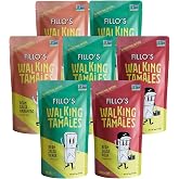 Fillo's Walking Tamales Variety Pack, Ready to Eat Meal, Gluten Free, 7 Pk | Vegan, Non-GMO, Microwavable, Shelf Stable