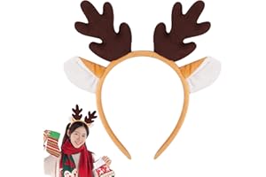 FANTCOSY Cute Deer Antlers Headband - Animal Ears Christmas Headband,Perfect for Christmas & Other Events