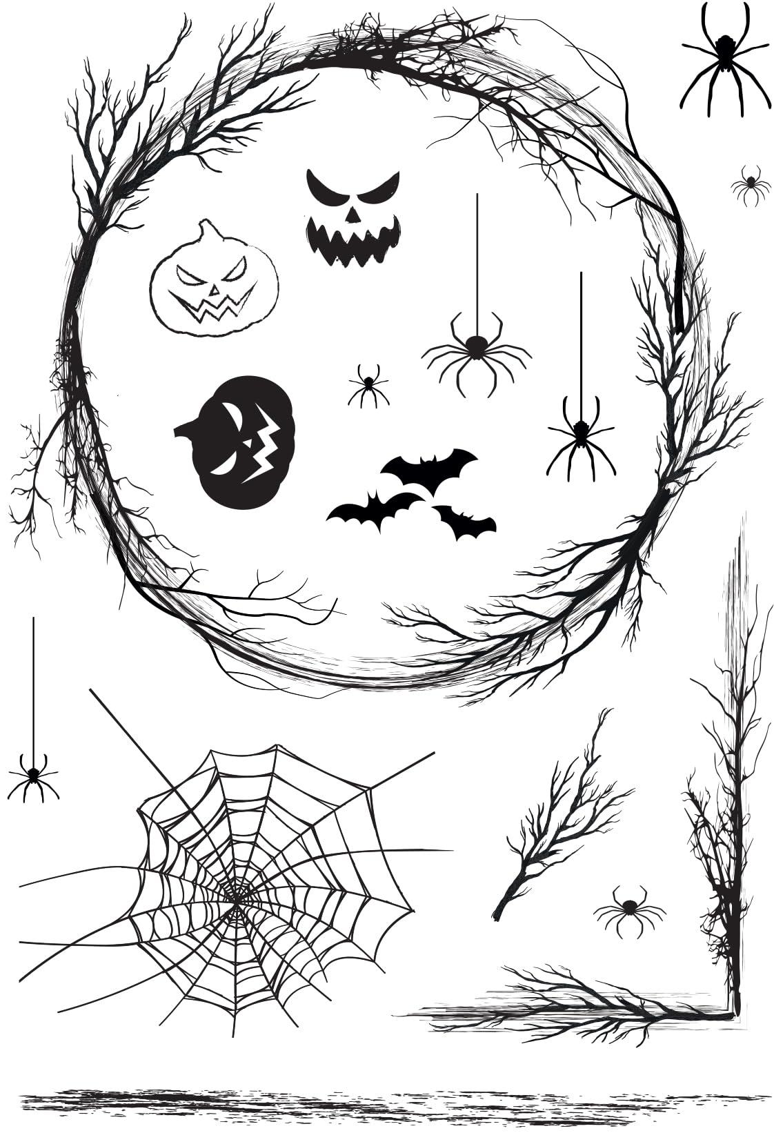 Designer Boutique Creative Expressions Photopolymer Stamp Set-Build A Wreath, 4 x 6 in