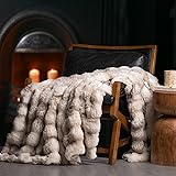 EverGrace Ultra Soft Luxury Fluffy Faux Rabbit Fur