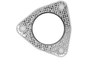 LYGCHII 2.5 inch 3-Bolt Exhaust Flange Gasket, Automotive Replacement Exhaust Gasket, High Temperature Graphite Exhaust Gasket