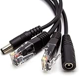 AKORD POE Passive Power Over Ethernet Adapter Injector Extractor Kit CAT5 Black view 3