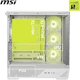 MSI MAG PANO 130R PZ WHITE Mid-Tower Gaming PC Case, ATX, USB 20Gbps view 4