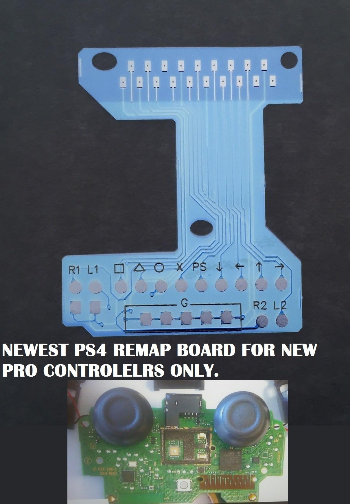 NEW Playstation 4 Dualshock 4 Flex Board / Remap Chip, Easy Install - Remap buttons yourself. 11/11/2016 for ps4 pro controller
