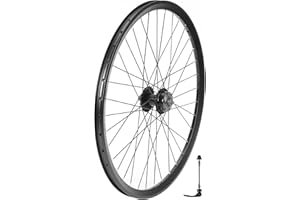 AkiiGer MTB Wheel 24"/26" Bike Wheelset, Bicycle Rim, Front Wheel-Quick Release Disc Brake, Rear Wheel-Bolt-on Axle, 36 Spoke, Compatible 6-8 Speed Cassette, Aluminum Alloy