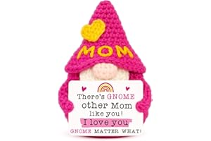 XgiftCreat Mom Gifts Mothers Birthday - Funny Christmas Stocking Stuffers Presents for Mom Birthday Mother's Day from Daughter Son, Cute Xmas Holiday Gnome Gift for Mother Mama Mommy, I Love You Gnome