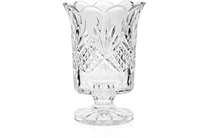 GODINGER Dublin Collection Crystal Hurricane Votive Candle Holder