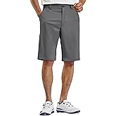 PULI Mens Golf Hiking Shorts Lightweight Casual Dress 12"/10" Inseam Work Stretch Travel Hybrid Quick Drying with Pockets