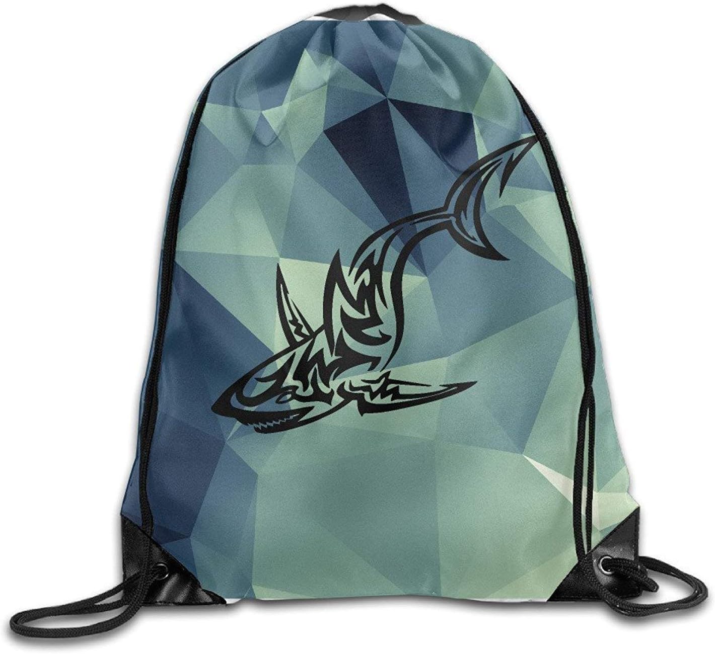 Hats New Tribal Shark Gym String Bag Drawstring Backpack