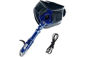 xxiaojun Adjustable Wristband Release, Index Finger Release, Composite Bow, 360 Degree rotatable Jaws, Automatic Closure, Bow and Arrow Archery Accessories, Archery Release Aids