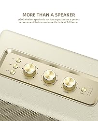 MLOVE Retro Portable Bluetooth Speaker with Aux