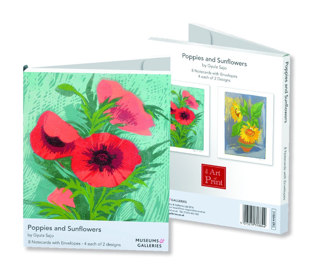 Museums & Galleries Poppies & Sunflowers Wallet Notes — image 1